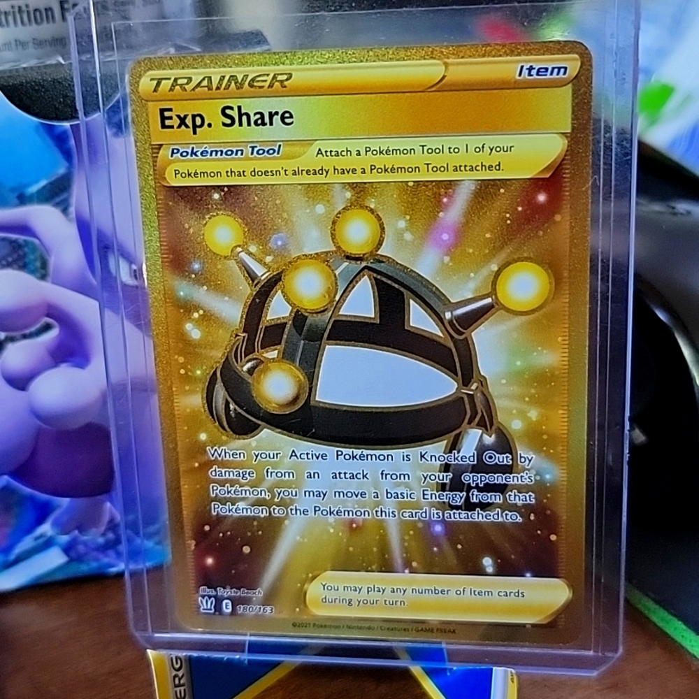 Pokemon Exp. Share Secret Rare Trainer card